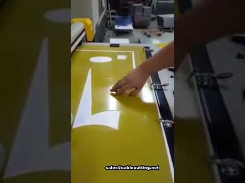 Automatische Messer-Schneidemaschine für PVC-Material und Stoff | Präziser Plotter-Schneider