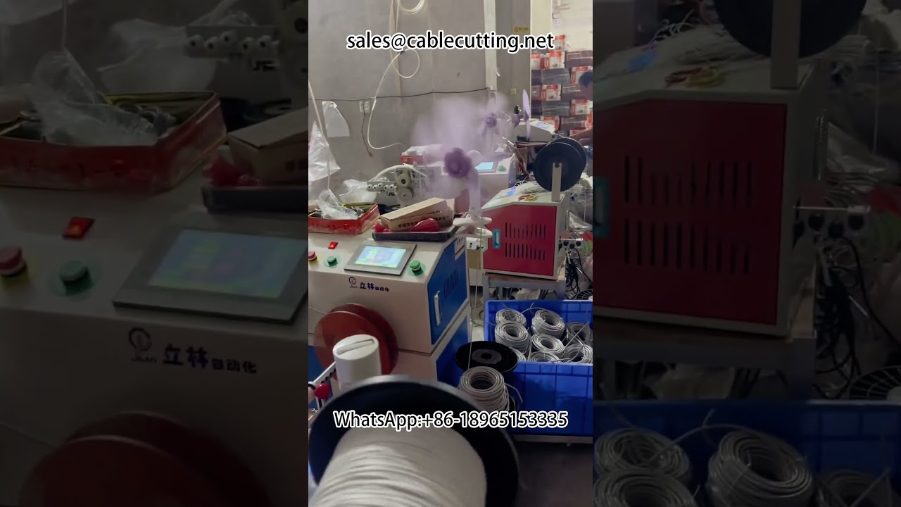 Automatische Meterwickel- und Bindemaschine | Drahtverarbeitung | Netzwerk-Patchkabel