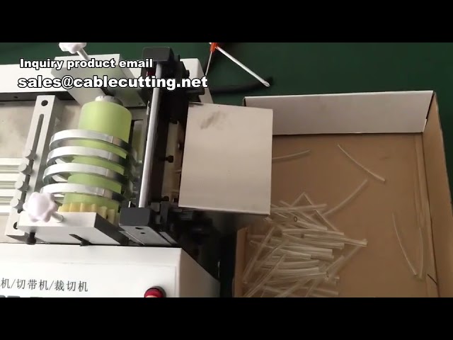 Präzise PVC-Schlauch- & Schrumpfschlauch-Schneidemaschine für Kabelbäume