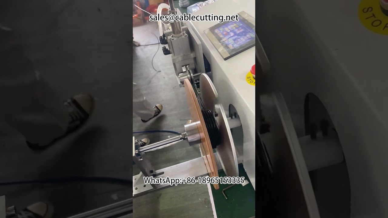Automatische Meterzähl-, Positionier-, Schneid-, Wickel- und Bindemaschine | Kabelwickelmaschine für die Industrie