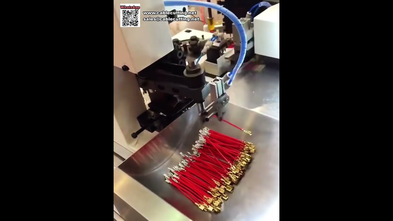 Professionelle vollautomatische Doppelkopf-Crimpmaschine mit Ein-Klick-Einrichtung für schnelle Drahtverarbeitung