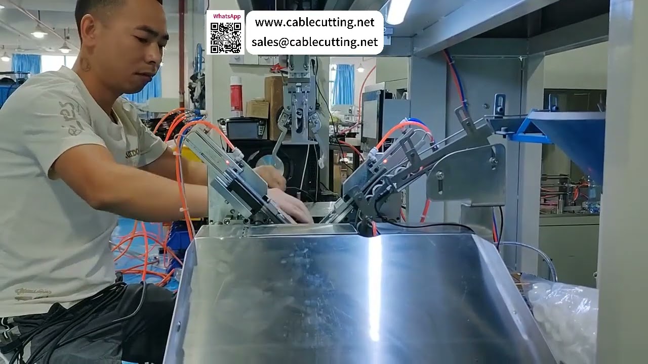 Automatische Silikonring-Einführmaschine — 5 m Netzkabel mit Ringen