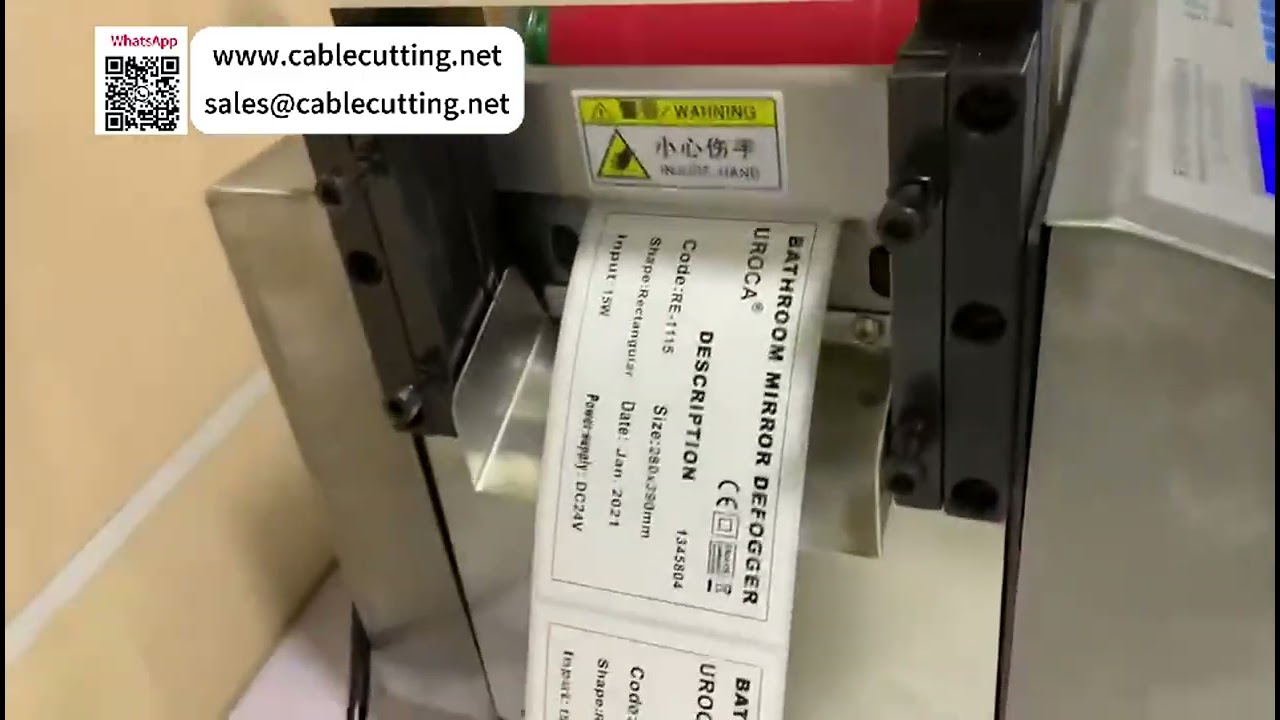 Synchronisierter Selbstklebeetikettendrucker mit automatischer Zuführungsschneider Bedienungswerkzeuge zum Schneiden in Blätter