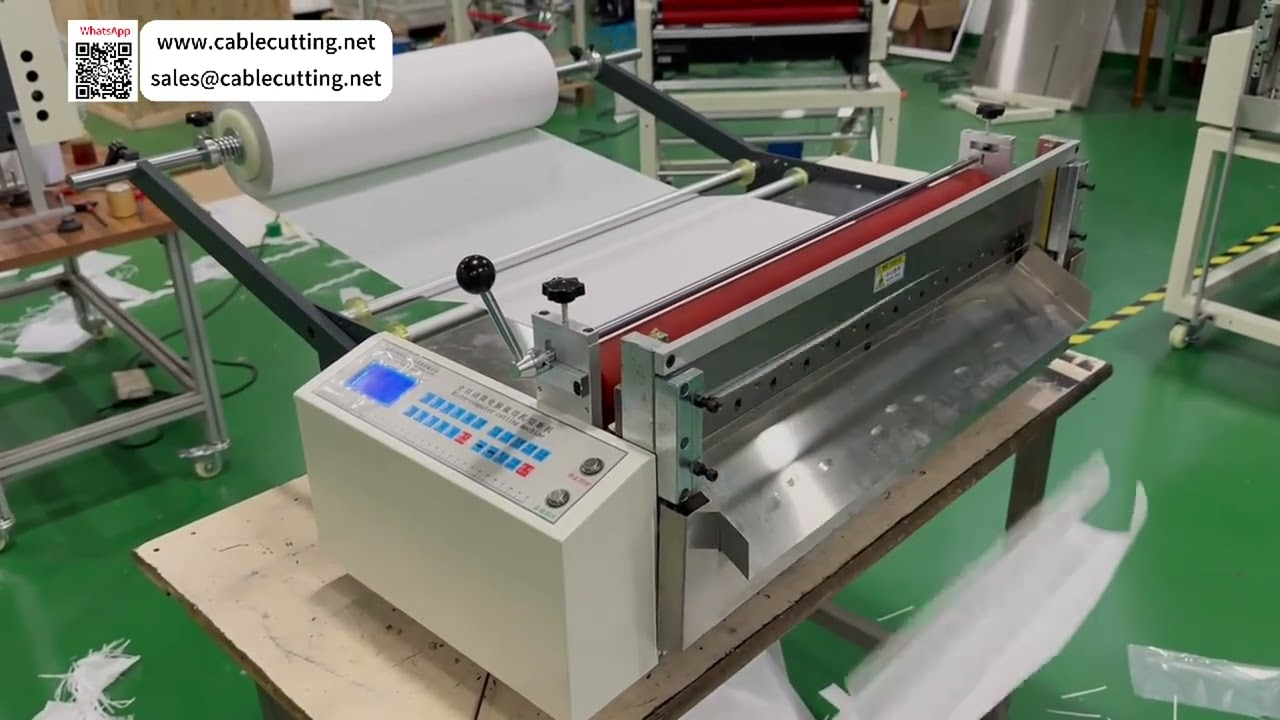 Tischkompakte automatische Rollen-Schneidanlage für präzise Blattzuschnitte
