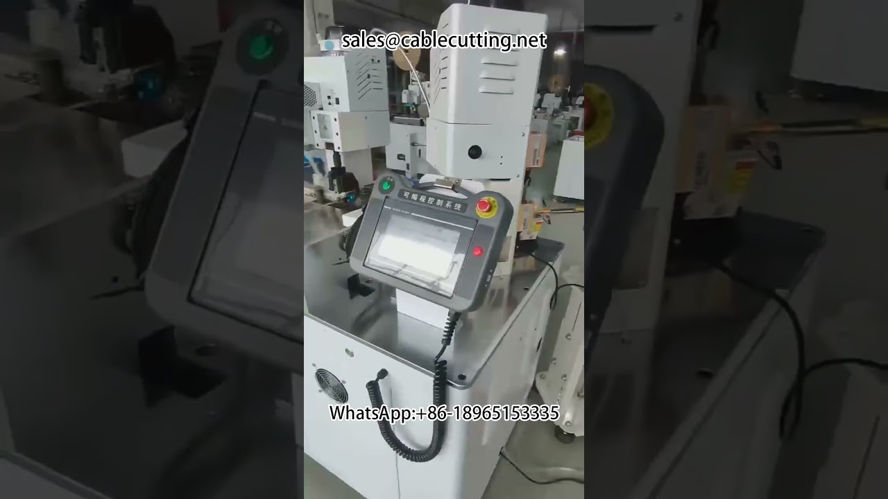 Doppelkopf-Crimpautomat mit automatischer Abisolierfunktion | Kabelverarbeitungsmaschine für lose Klemmen