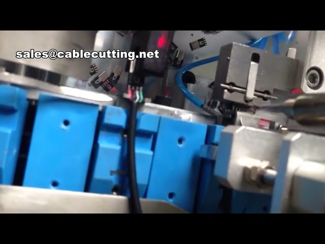 Vollautomatische USB-Kabel Abisolier- und Lötmaschine – Effiziente Kabelverarbeitung