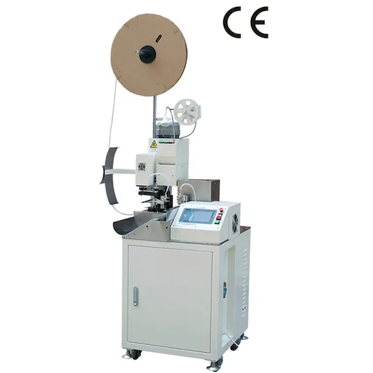 Automatische Drahtschneide-, Abisolier-, Verdrill- und Crimpmaschine WPM-158