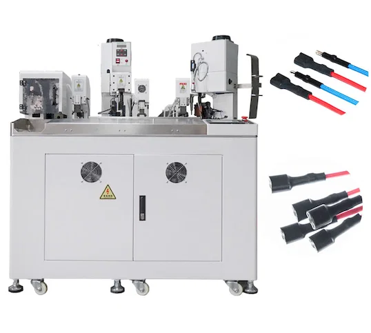 Automatischer Kabel-Doppelseitencrimper mit Schrumpfen