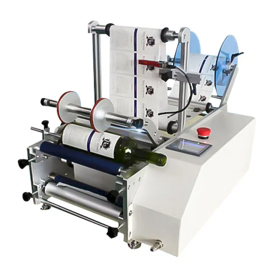 Halbautomatische Rundflaschen-Etikettiermaschine WPM-7160